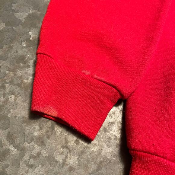 Vintage Snowman Christmas Tree Sweatshirt Womens Large MC Energy Sportswear Red - Picture 4 of 11